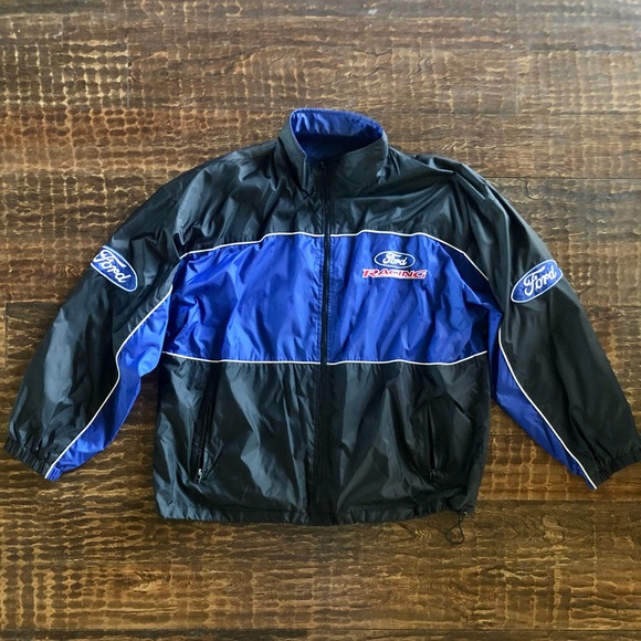 Racing Champions Other - Vintage NASCAR Ford Racing Blue and Black Windbreaker - Size XL (EUC)